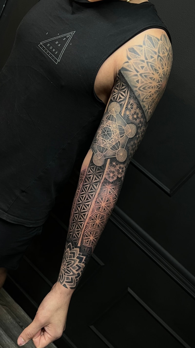 Brazo Completo - Geometría Sagrada - Brazo Completo - Geometría Sagrada por MRX Tattoo
